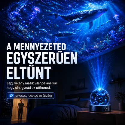 BVJ® 2026 PRO MAX 5D intelligens világprojektor 🌎 Több mint 100 magával ragadó világ létrehozása Bluetooth vezérléssel és hangeffektekkel