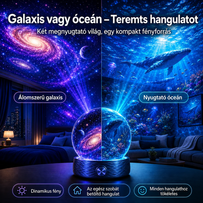BVJ® 2026 PRO MAX 5D intelligens világprojektor 🌎 Több mint 100 magával ragadó világ létrehozása Bluetooth vezérléssel és hangeffektekkel