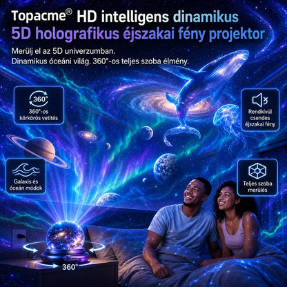 BVJ® 2026 PRO MAX 5D intelligens világprojektor 🌎 Több mint 100 magával ragadó világ létrehozása Bluetooth vezérléssel és hangeffektekkel