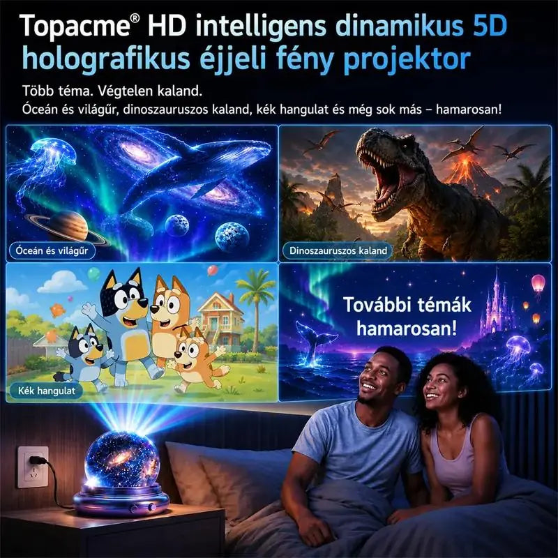 BVJ® 2026 PRO MAX 5D intelligens világprojektor 🌎 Több mint 100 magával ragadó világ létrehozása Bluetooth vezérléssel és hangeffektekkel