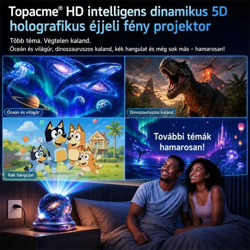BVJ® 2026 PRO MAX 5D intelligens világprojektor 🌎 Több mint 100 magával ragadó világ létrehozása Bluetooth vezérléssel és hangeffektekkel