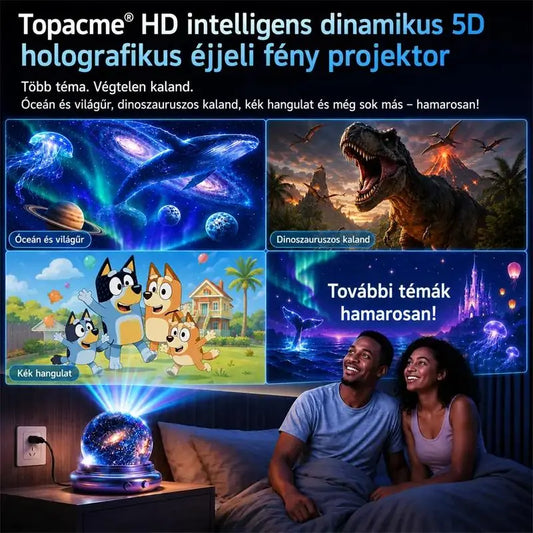 BVJ® 2026 PRO MAX 5D intelligens világprojektor 🌎 Több mint 100 magával ragadó világ létrehozása Bluetooth vezérléssel és hangeffektekkel